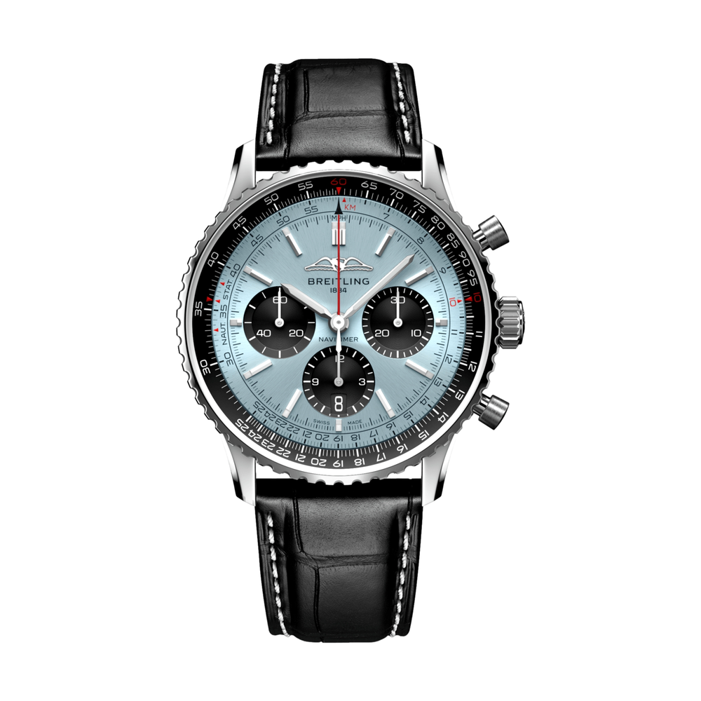 Navitimer B01 Chronograph 43mm Stainless Steel - Ice Blue