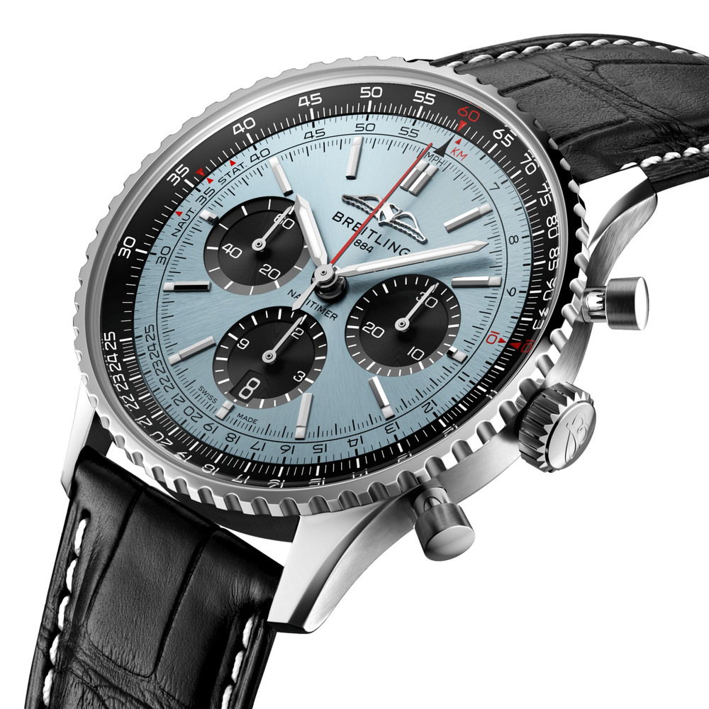 Navitimer B01 Chronograph 43mm Stainless Steel - Ice Blue