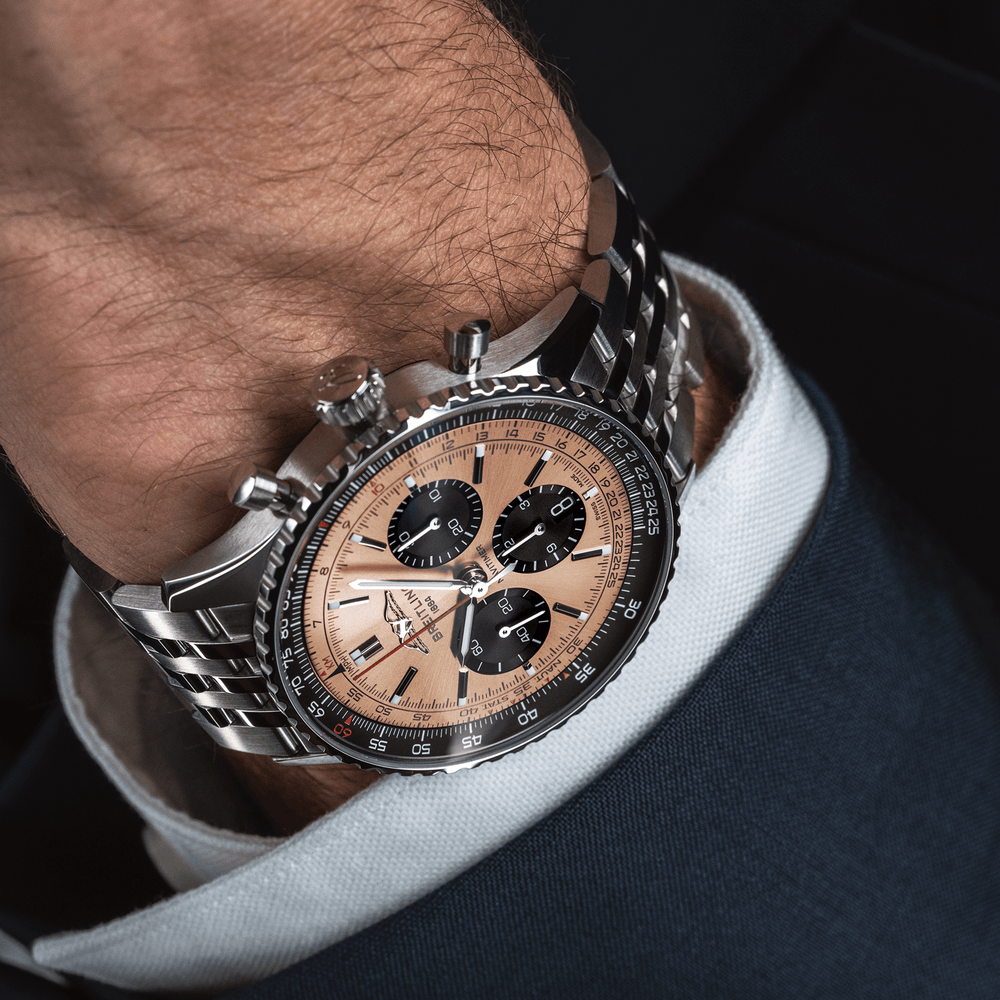 Navitimer B01 Chronograph 43mm Stainless Steel - Copper