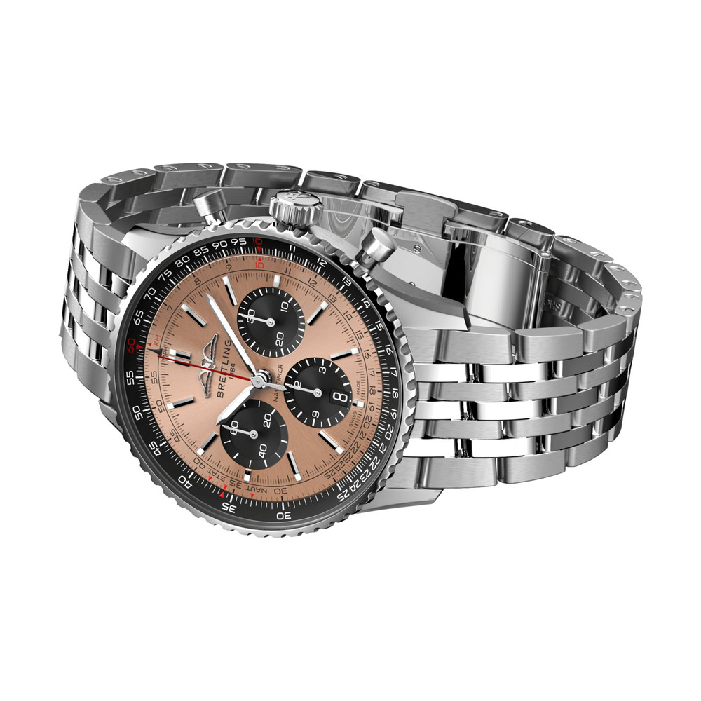 Navitimer B01 Chronograph 43mm Stainless Steel - Copper