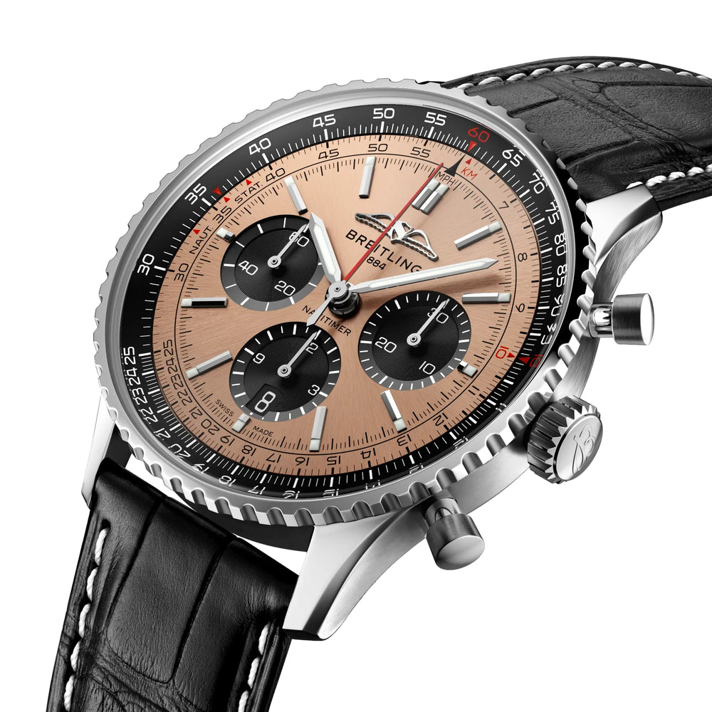 Navitimer B01 Chronograph 43mm - Copper on Leather Strap