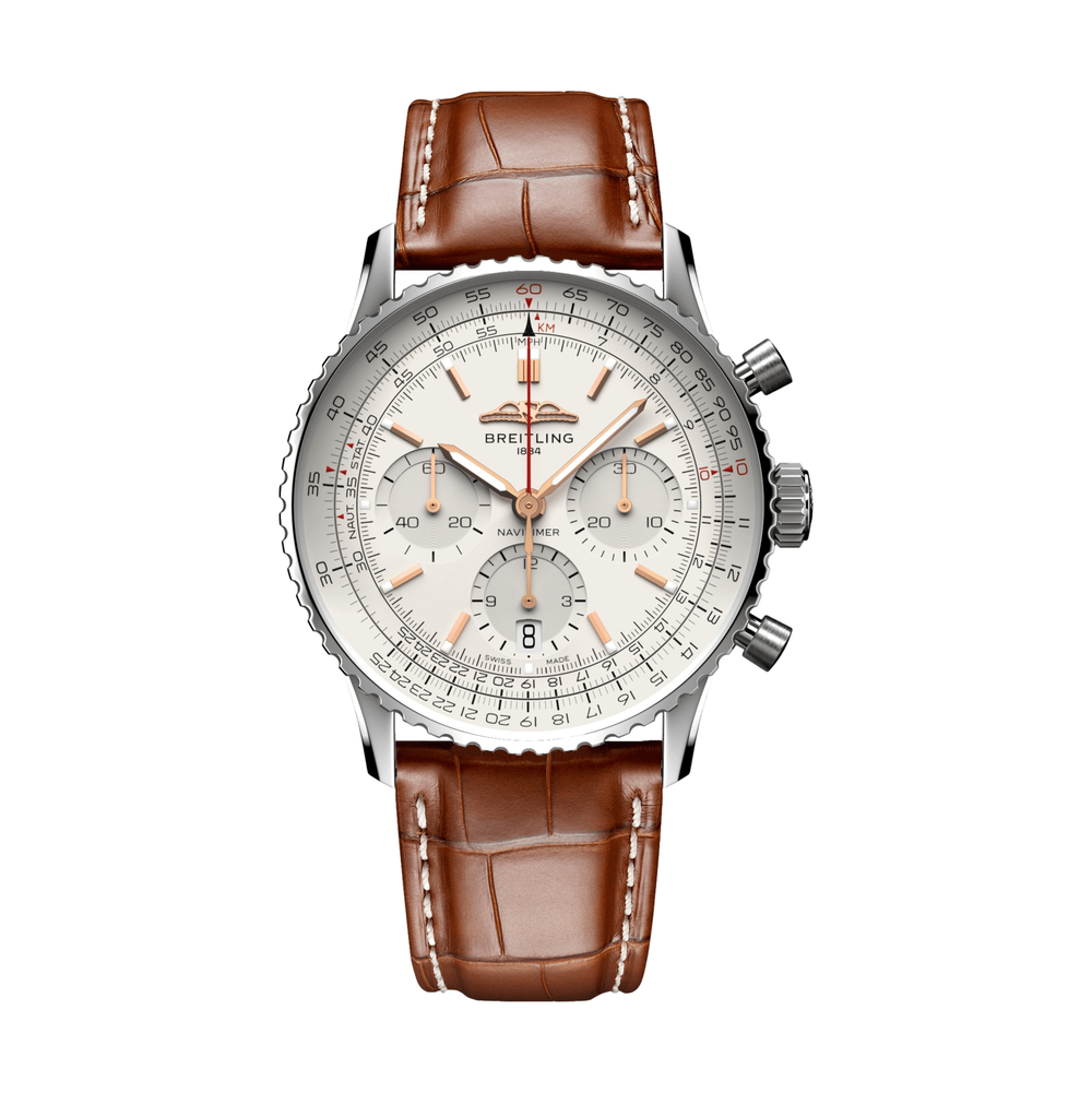 Navitimer B01 Chronograph 41mm Stainless Steel - Cream