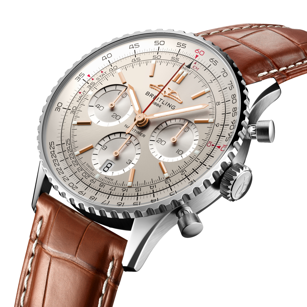 Navitimer B01 Chronograph 41mm Stainless Steel - Cream