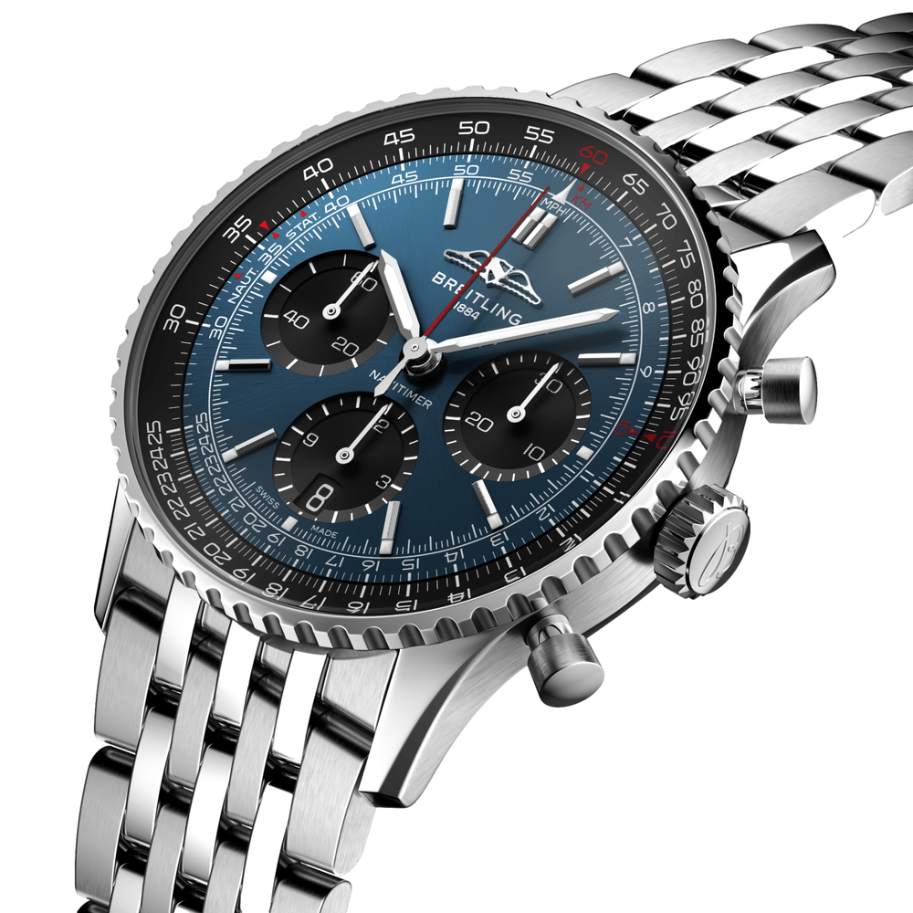 Navitimer B01 Chronograph 41mm Stainless Steel - Blue