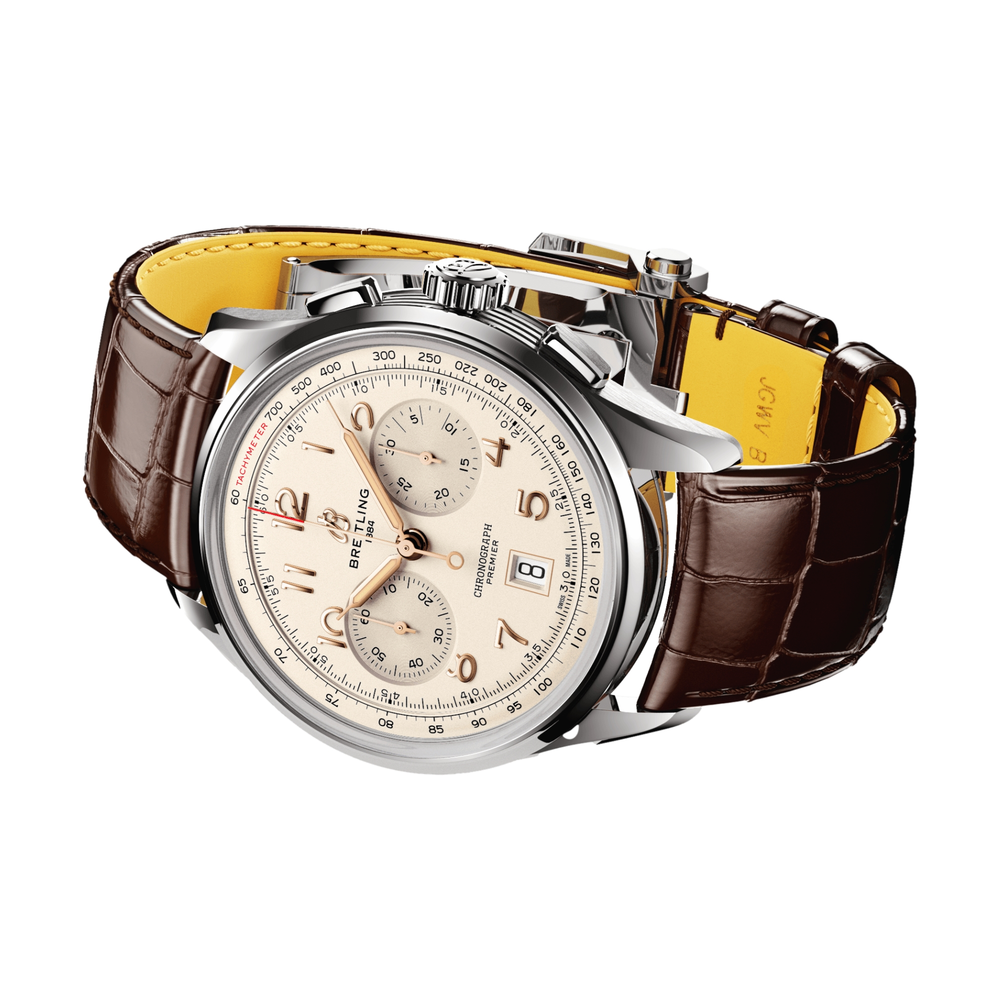 Premier B01 Chronograph 42mm Stainless Steel - Cream