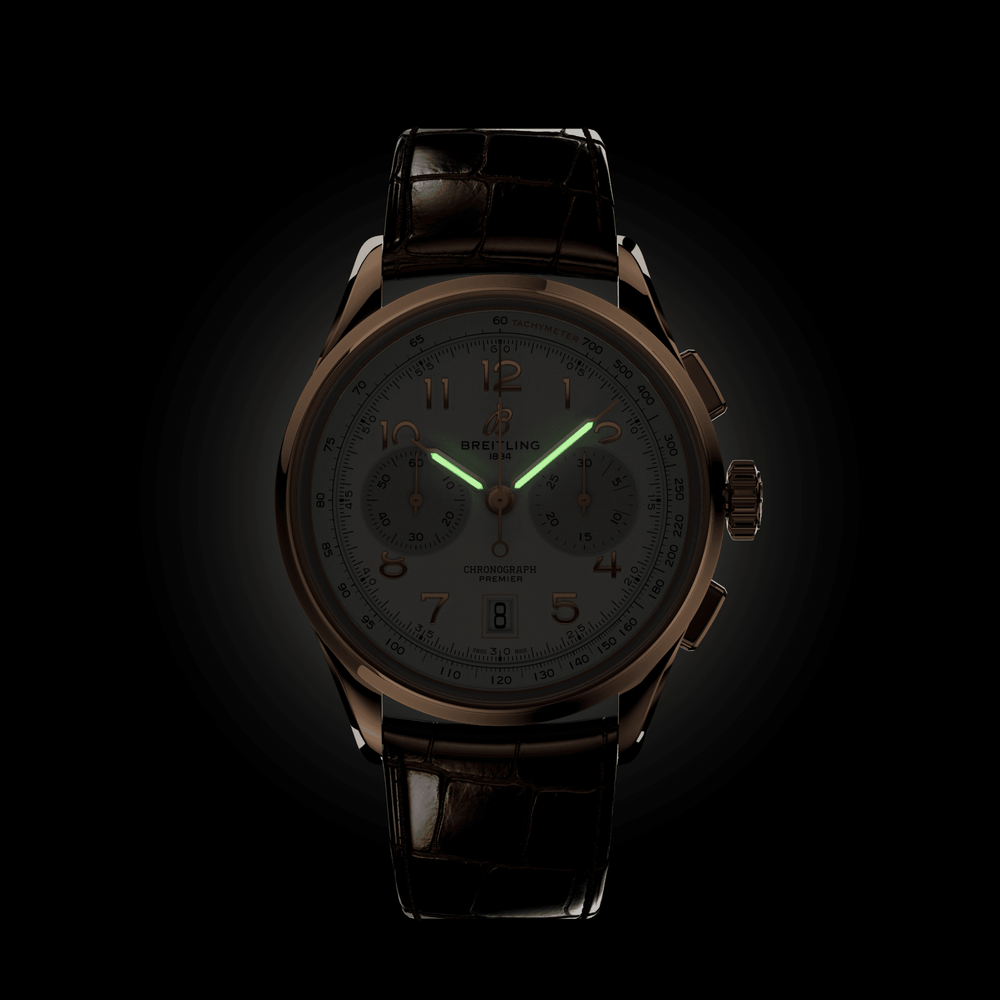 Premier B01 Chronograph 42mm Stainless Steel - Copper