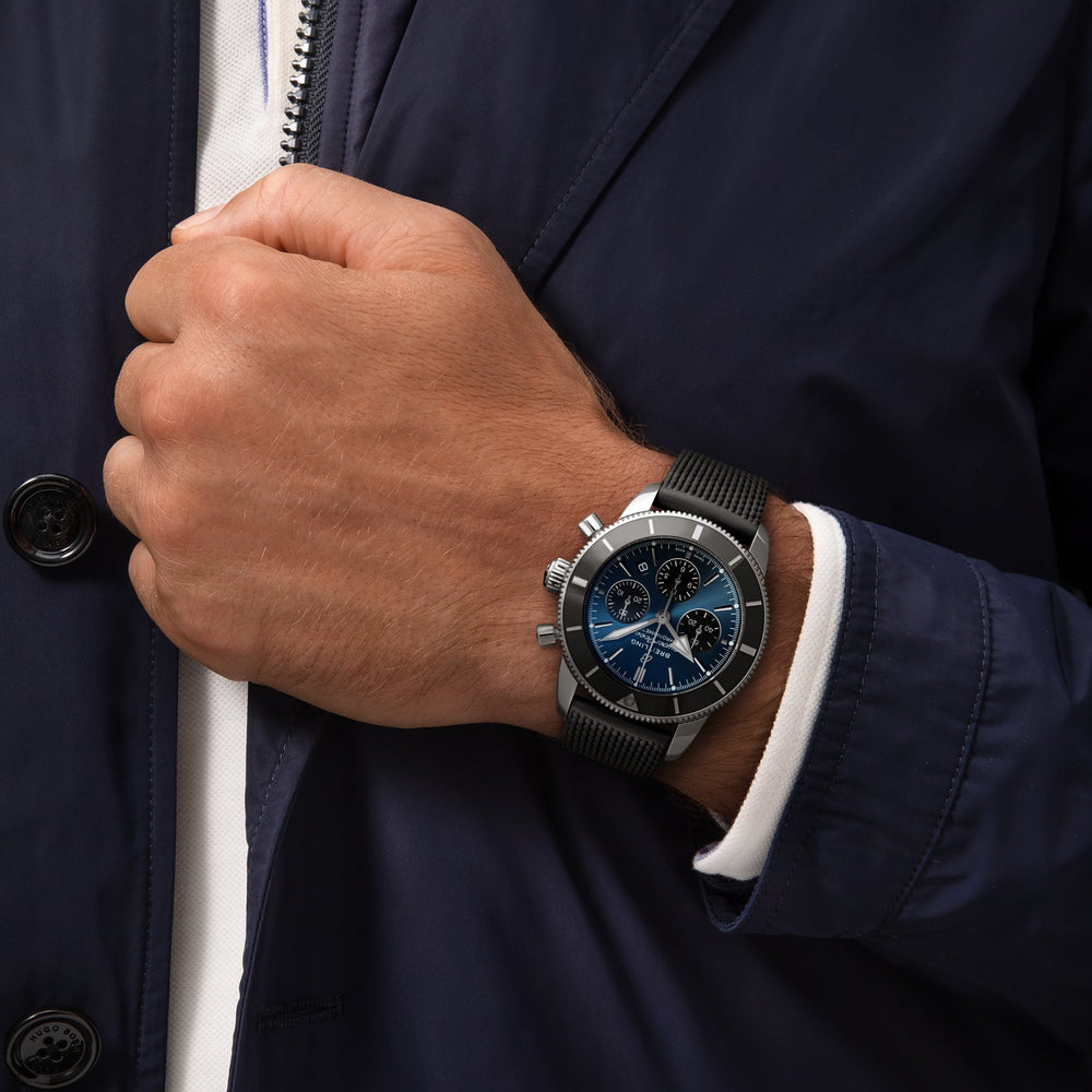 Superocean Heritage B01 Chronograph 44mm Stainless Steel - Blue