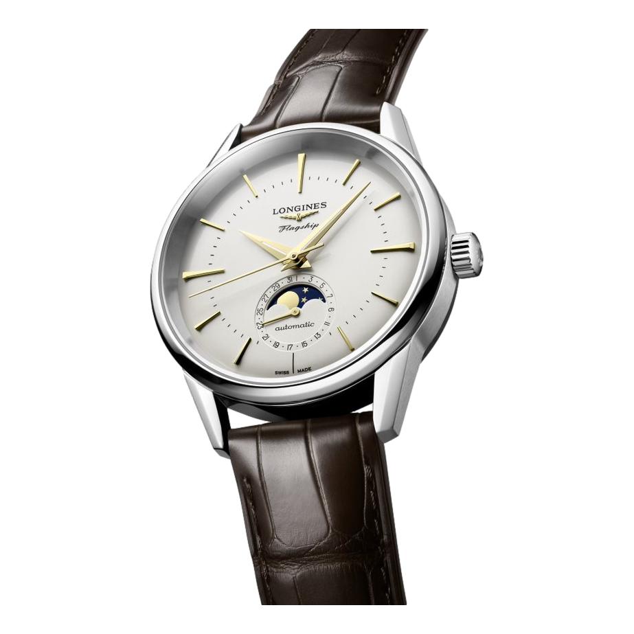 Flagship Heritage Moonphase Silvered Opaline