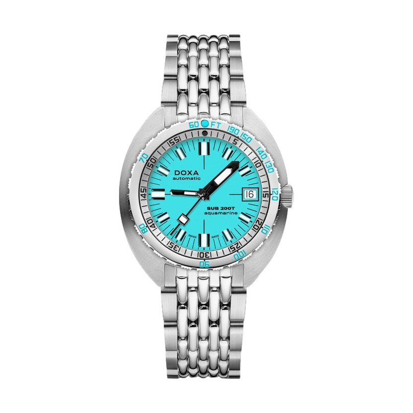 Sub 200T Aquamarine Turquoise Dial on Bracelet, 39mm