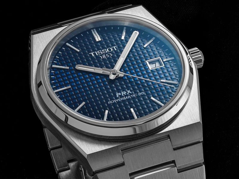 PRX Automatic Powermatic 80 40mm Blue on Bracelet Teddy