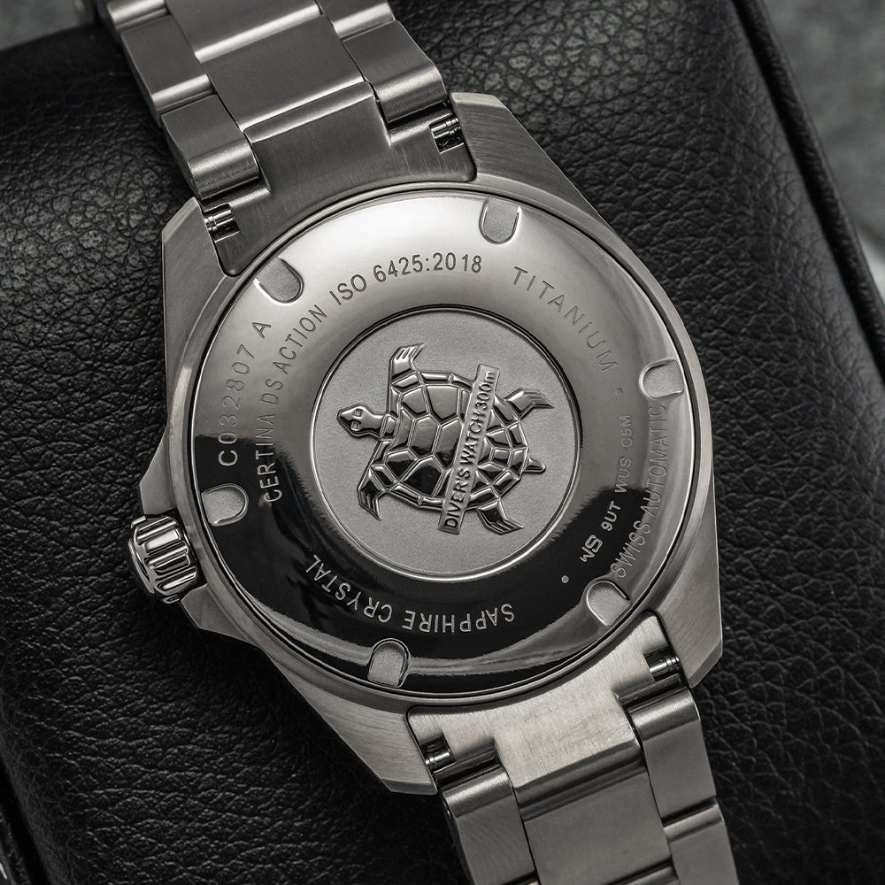 DS Action Diver Powermatic 80 Titanium 38mm Grey on Bracelet