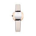 Joia de Baume & Mercier 10849 Quartz Gold-Tone PVD 28mm - Silver on Leather Strap