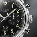 Senator Chronograph Navigator 41mm - Black Lacquer on Fabric Strap