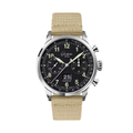 Senator Chronograph Navigator 41mm - Black Lacquer on Fabric Strap