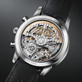 Senator Chronograph Navigator 41mm - Black Lacquer on Leather Strap