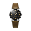 ROYAL SMITH 35mm - Black on Leather Strap