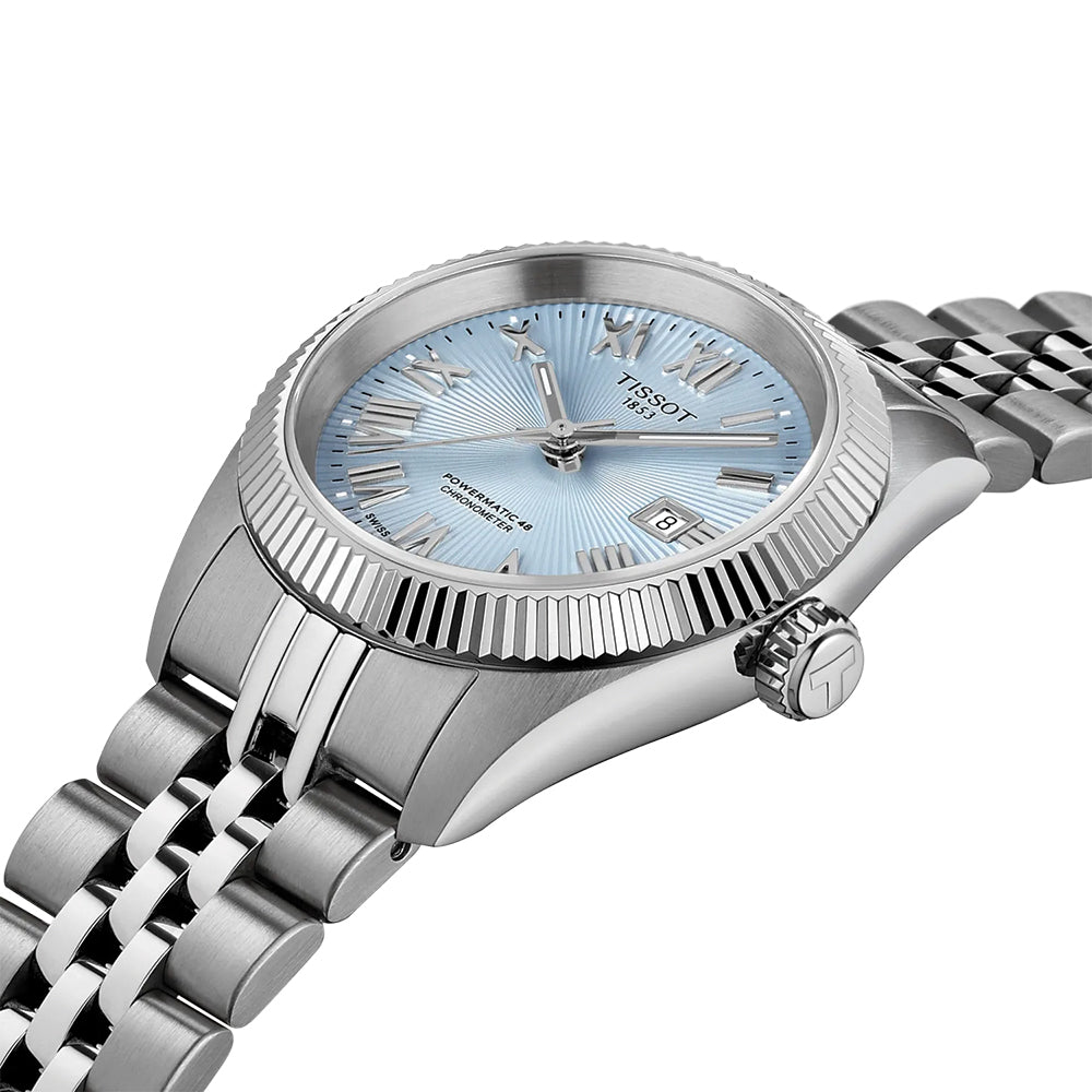 Ballade Powermatic 48 COSC 30mm - Ice Blue on Bracelet