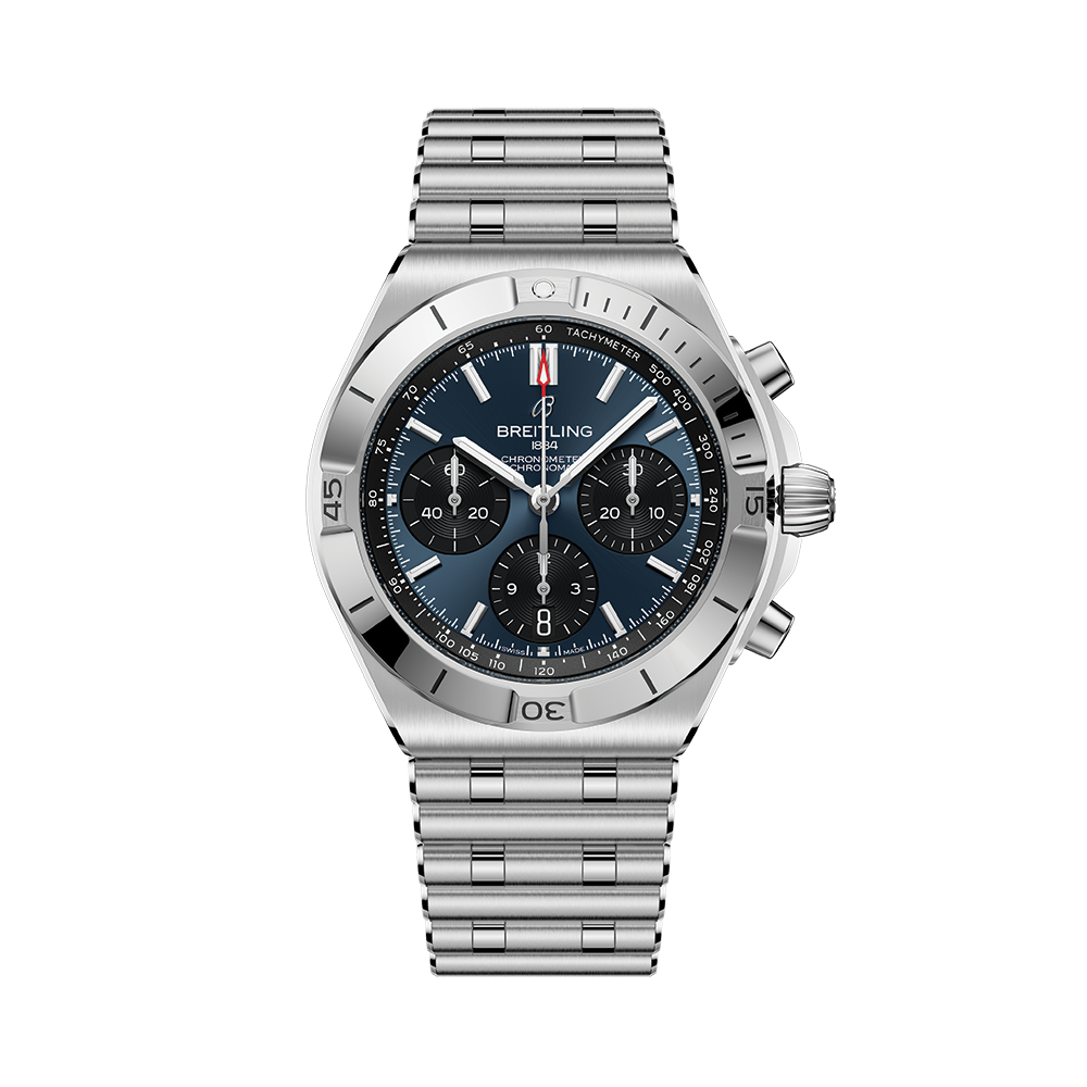 Chronomat B01 Automatic Panda Dial 42mm - Blue on Bracelet