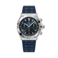 Chronomat B01 Automatic Panda Dial 42mm - Blue on Rubber Strap