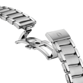 De Ville Ladymatic 34mm - White, Mother-of-Pearl w/ Diamonds and Diamond Bezel on Bracelet