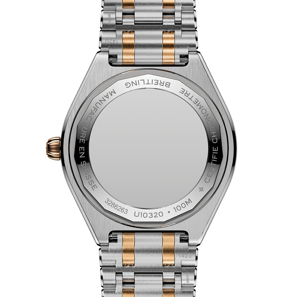 Chronomat Automatic Two-Tone 36mm - Brown, Diamond-Set on Bracelet
