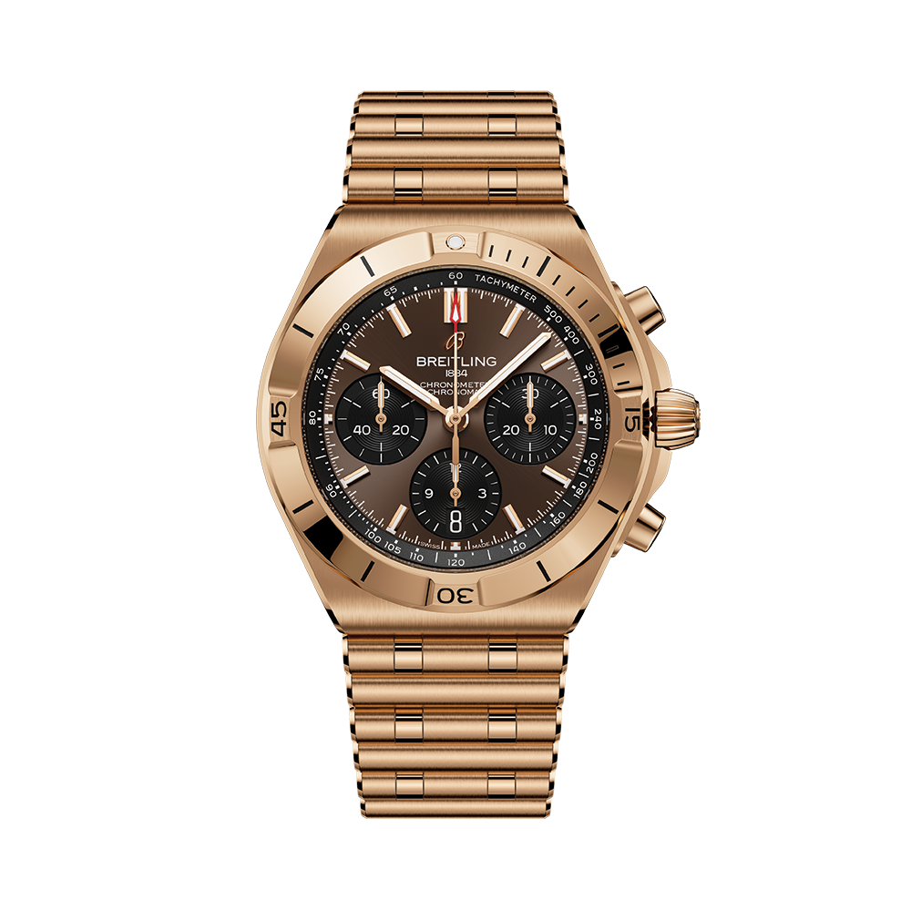 Chronomat B01 Automatic Panda Dial 18K Red Gold 42mm - “Chocolat