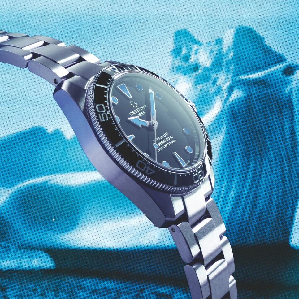 DS Action Diver “New DS Concept Extreme Shock Resistance” Titanium 38mm - Grey on Bracelet