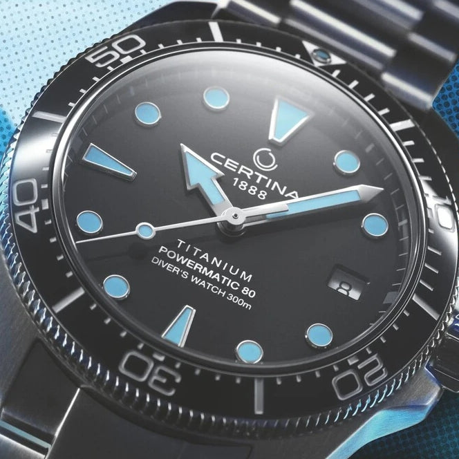 DS Action Diver “New DS Concept Extreme Shock Resistance” Titanium 38mm - Grey on Bracelet