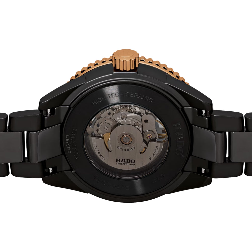 Captain Cook Automatic High-Tech Ceramic 43mm - Black and Gold-Tone Accents on Bracelet