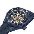 Captain Cook Automatic High Tech Ceramic 43mm - Blue Skeleton on Rubber Strap