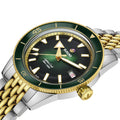 Captain Cook Automatic Bi-Color Yellow Gold and Steel 39mm - Green on Bracelet