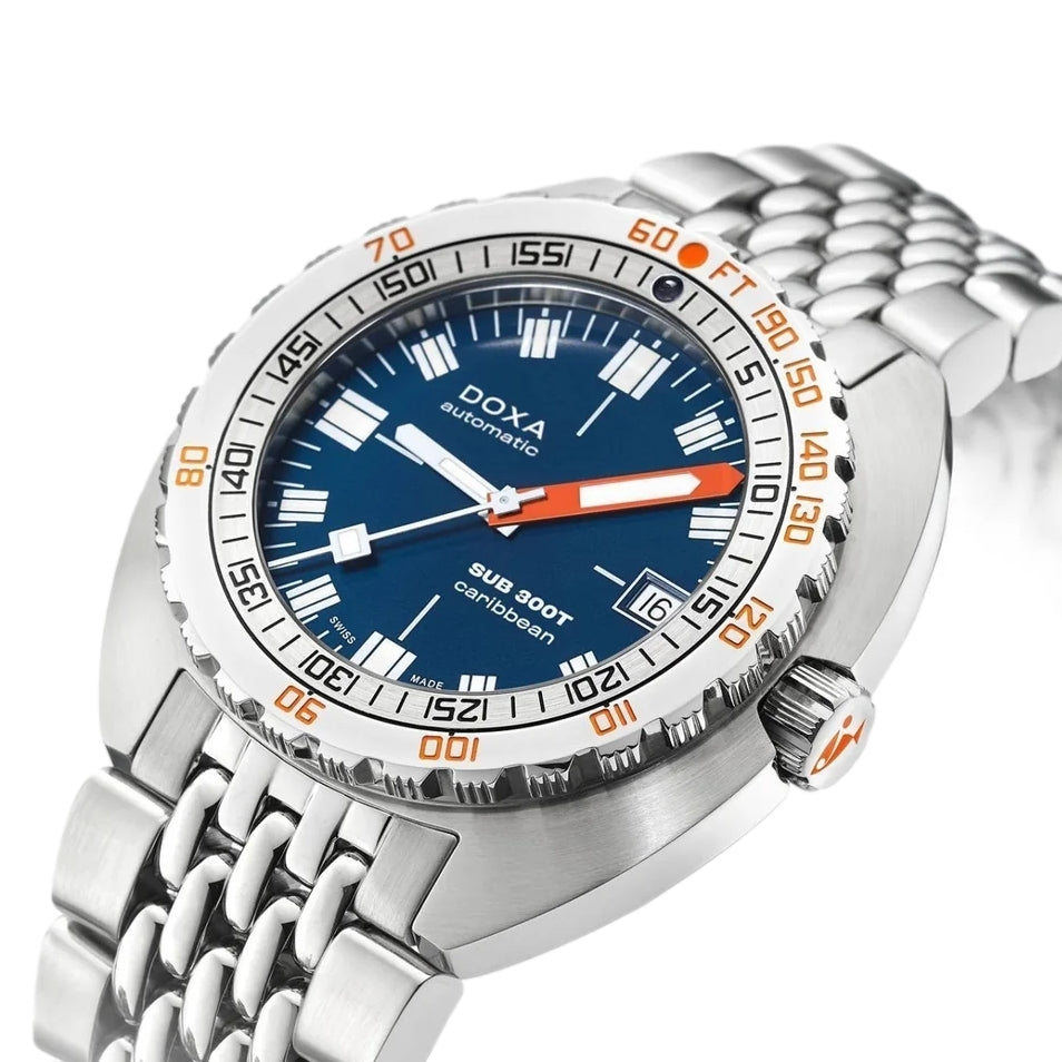 SUB 300T Caribbean 42.5mm - Blue Dial on Bracelet
