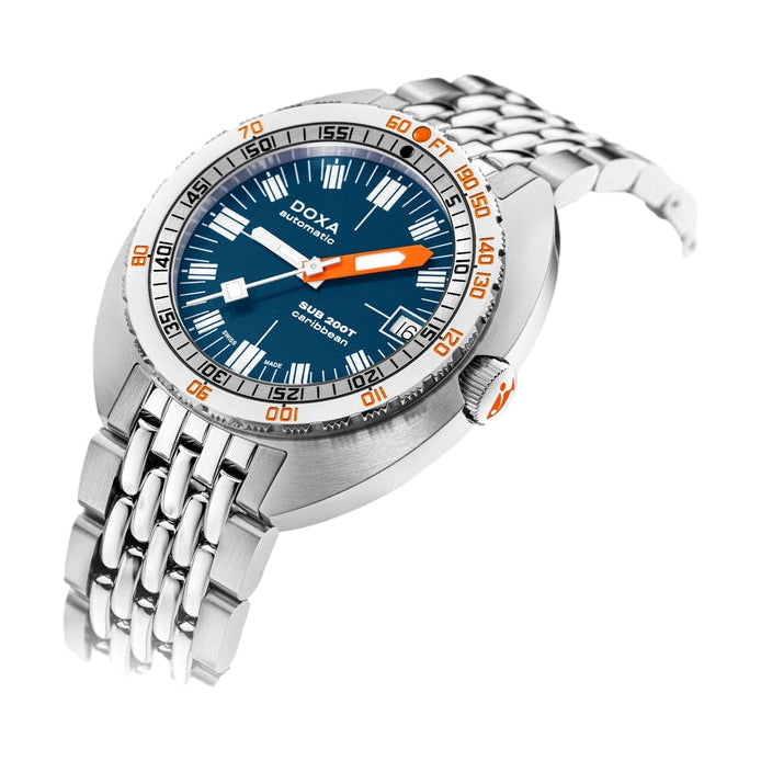 Sub 200T Caribbean Blue Dial on Bracelet, 39mm