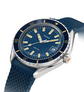 SUB 200 Caribbean Sapphire Inlay Bezel 42mm - Blue on Rubber Strap