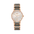 Centrix Automatic Rose Gold PVD 35mm - Silver, Mother-of-Pearl on Bracelet