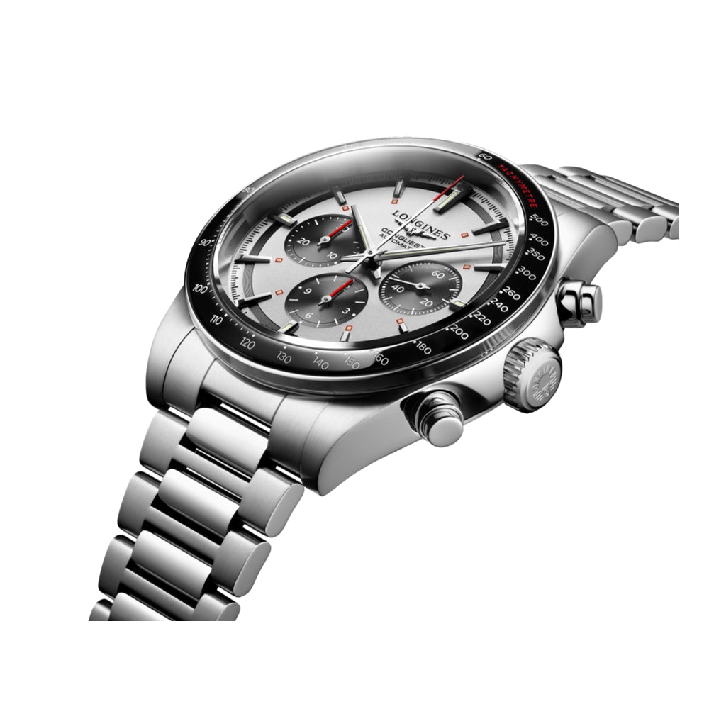 Conquest Automatic Chronograph 42mm Silver  Dial