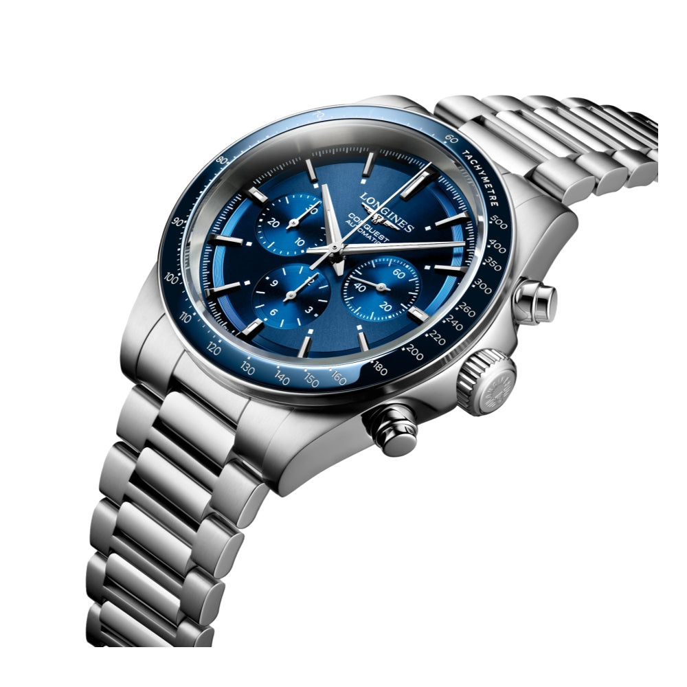 Conquest Automatic Chronograph 42mm Blue  Dial