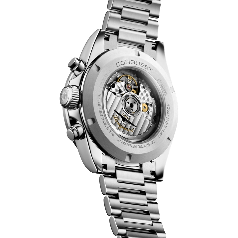 Conquest Chronograph Silver Dial, 42mm