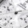 Speedmaster Chronograph 38mm - White, Mother-of-Pearl, Diamond-Set Bezel on Bracelet