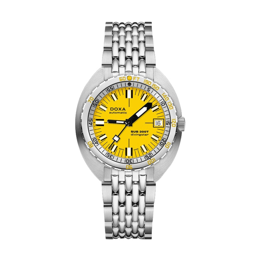 Sub 200T Divingstar Iconic Yellow Dial on Bracelet, 39mm