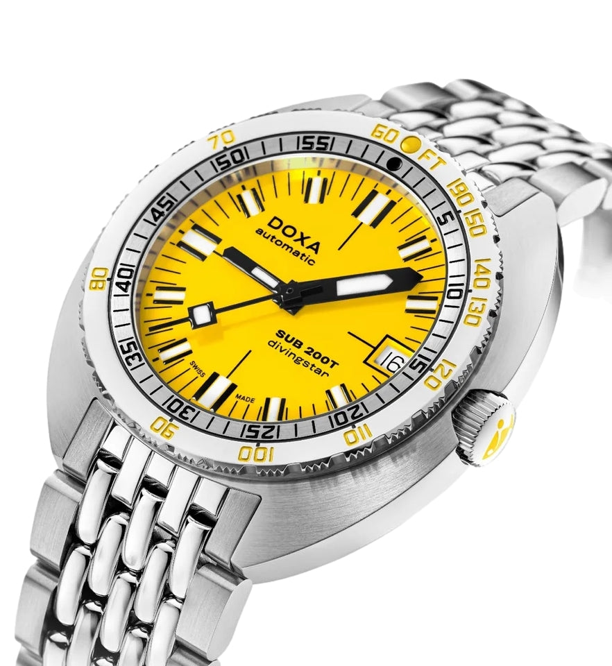 SUB 200T Divingstar 39mm -  Iconic Yellow on Bracelet