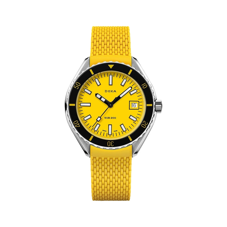 Sub 200 Divingstar Yellow Dial on Rubber Strap, 42mm