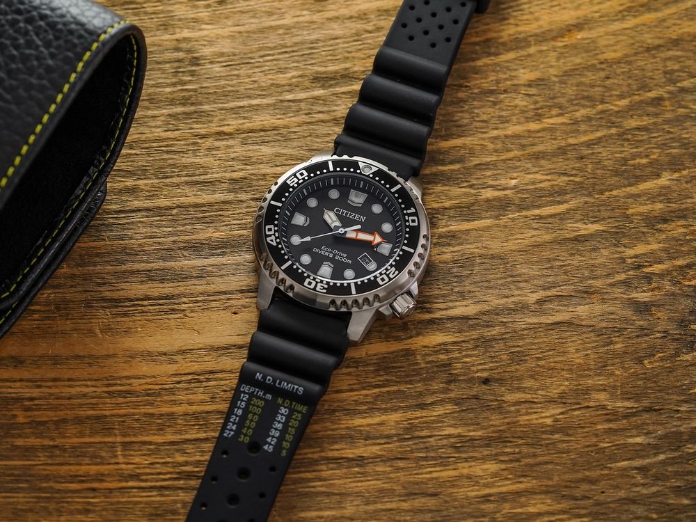 Promaster Diver 44mm Black on Rubber Strap Teddy Baldassarre