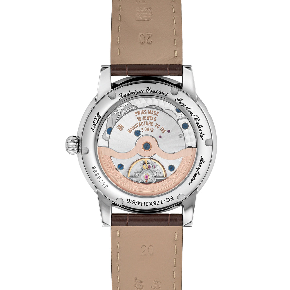 Classic Perpetual Calendar Manufacture 40mm - Salmon on Leather Strap