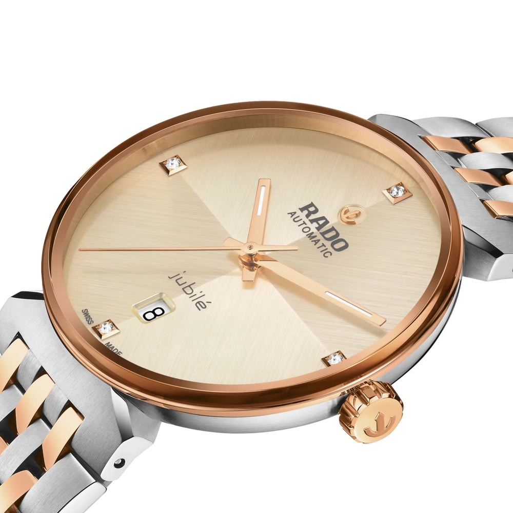 Florence Automatic Bi-Color Rose Gold and Steel 39mm - Champagne on Bracelet