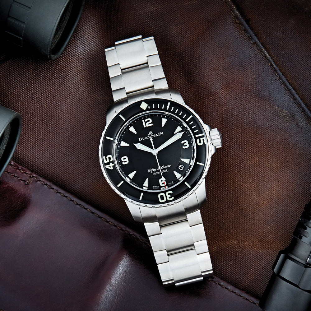 Fifty Fathoms Automatique SS 45mm - Black on Bracelet