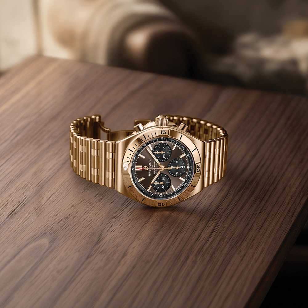 Chronomat B01 Automatic Panda Dial 18K Red Gold 42mm - “Chocolat