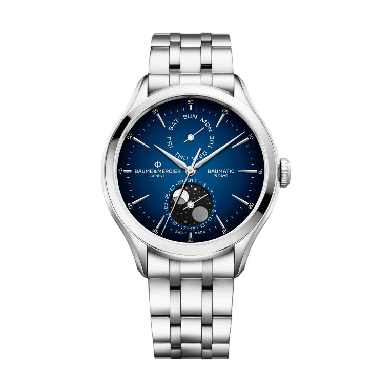 Clifton 10725 Day Date Moonphase, Baumatic COSC Certified, 42mm