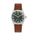 OLD SMITH 35mm - Green on Leather Strap