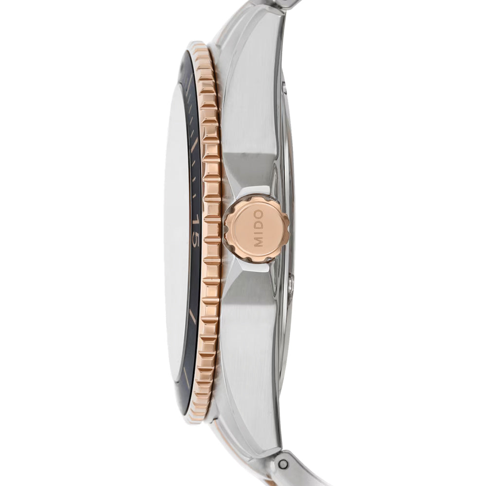 Ocean Star Captain Two-Tone 42.5mm - Black on Bracelet | Teddy